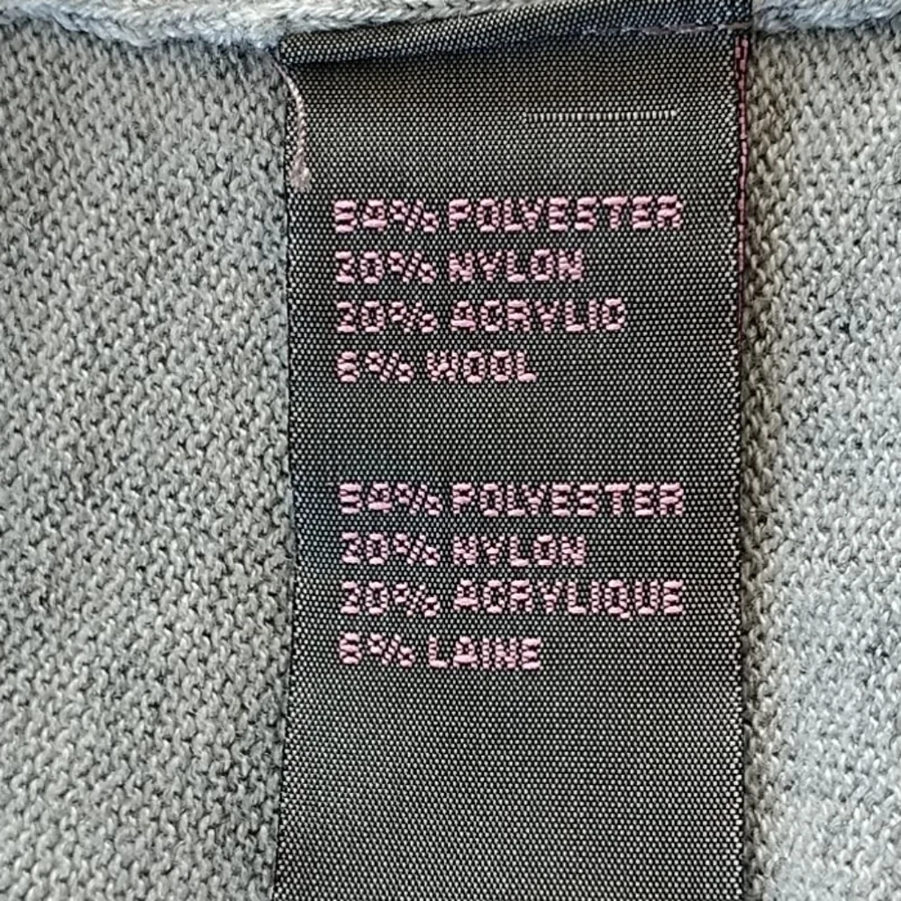 Metric, Heather Grey Cardigan w Bell Sleeves, Sz L - Picture 7 of 12